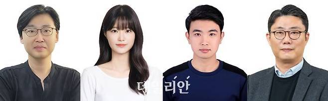 (왼쪽부터)신소재공학과 이상한 교수, 육연지 석박통합과정생, 고등광기술연구원 김도겸 박사후연구원, 이창열 수석연구원.ⓒGIST