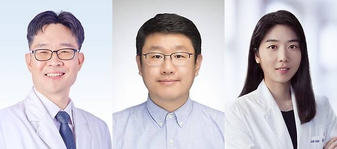(왼쪽부터)신철민 분당서울대병원 교수, 한경도 숭실대학교 교수,  임주현 서울대병원 강남센터 교수.