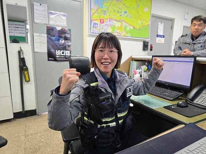 김선영 경기 용인동부경찰서 고매파출소 경사. 손성배 기자