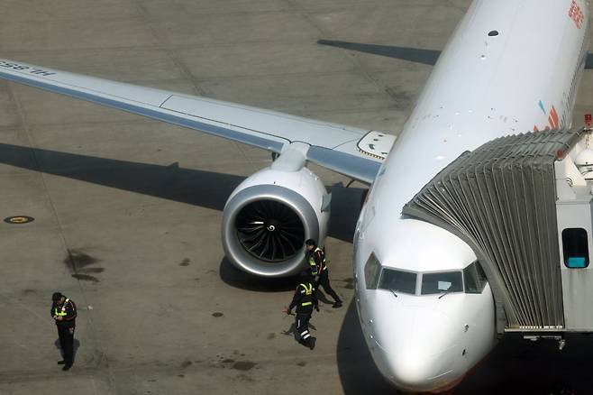 인천국제공항 제1여객터미널 계류장. /사진=연합뉴스