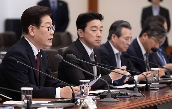 이재명 대통령이 26일 오전 청와대에서 열린 비상경제점검회의에서 발언하고 있다. 2026.03.26 김창길 기자