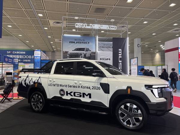 “무쏘로 캠핑·낚시 어때요”…KGM, ‘SPOEX 2026’에 무쏘 출품 [사진 제공=KGM]