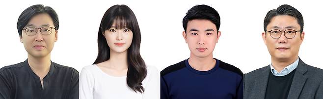 광주과학기술원(GIST)이 빛만으로 공기 속 유해가스를 정밀하게 감지하는 차세대 센서 기술을 개발했다. (왼쪽부터)신소재공학과 이상한 교수, 육연지 석박통합과정생, 고등광기술연구원 김도겸 박사후연구원, 이창열 수석연구원. [광주과학기술원]