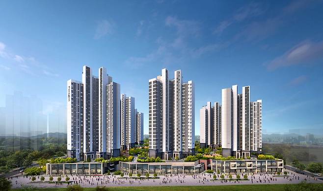 검단호수공원역 파라곤 투시도. 동양건설산업