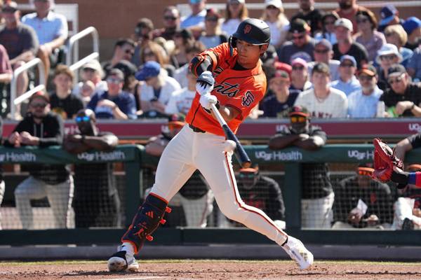 이정후는 시범경기에서 좋은 타격 보여줬다. 사진= Rick Scuteri-Imagn Images= 연합뉴스 제공