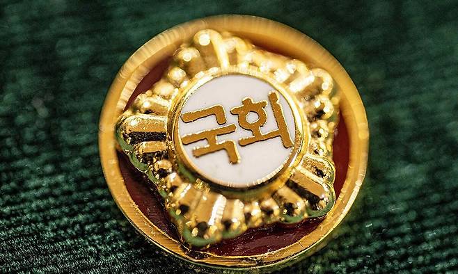 제22대 국회의원 뱃지. 연합