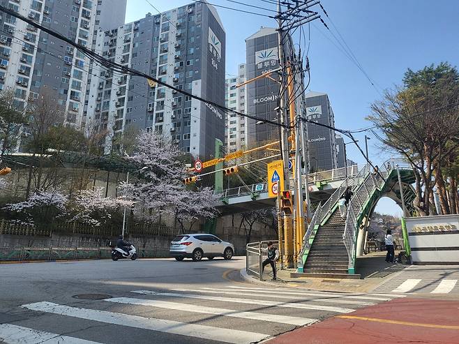 최근 전용면적 59㎡가 10억 원을 돌파하며 관악구 집값 상승세를 주도하고 있는 봉천동 ‘벽산블루밍1차’ 아파트의 2년 전 풍경. 당시 7억 원 초반대였던 가격은 불과 2년 만에 3억 원 이상 급등했다. 양다훈 기자