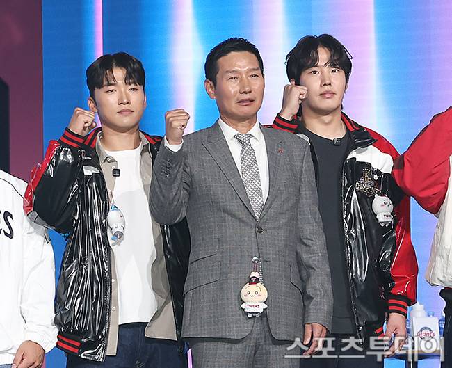 박해민-염경엽 감독-임찬규 / 사진=권광일 기자