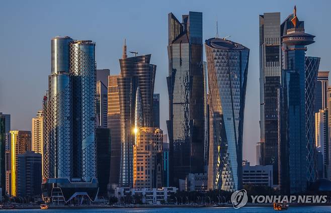 카타르 수도 도하의 이드 풍경 [AFP 연합뉴스. 재판매 및 DB 금지]