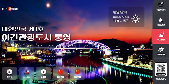 통영U투어 접속 화면 [통영시 제공. 재판매 및 DB 금지]