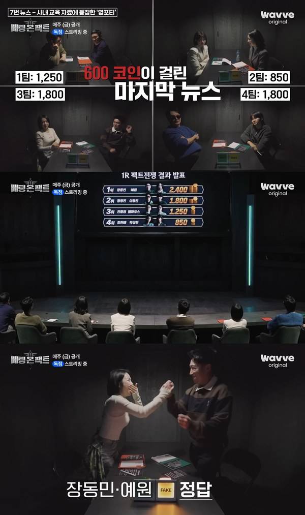 '베팅 온 팩트' 화면 캡처 ⓒ웨이브