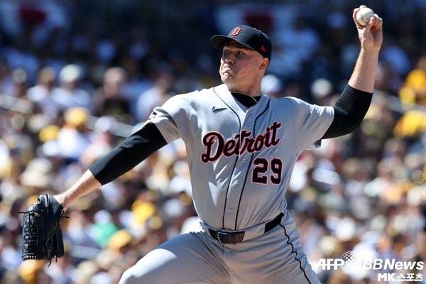 디트로이트 선발 스쿠발은 샌디에이고 타선을 압도했다. 사진(美 샌디에이고)=ⓒAFPBBNews = News1