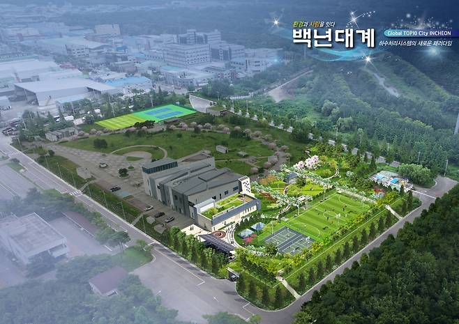 검단하수처리시설 증설 2단계 조감도 [브니엘네이처]