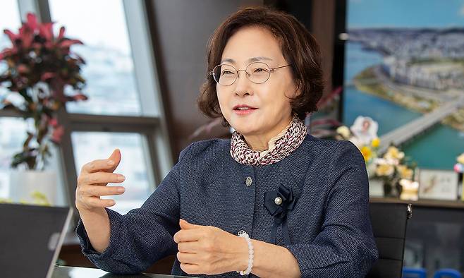 박희영 서울 용산구청장은 “변화의 중심에 항상 구민의 삶이 놓여야 한다고 믿는다”고 말한다. 용산구 제공