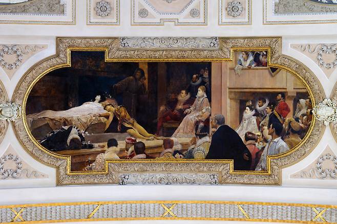 클림트의 유일한 자화상이 그려진 ‘셰익스피어의 글로브 극장’. 비엔나관광청 제공