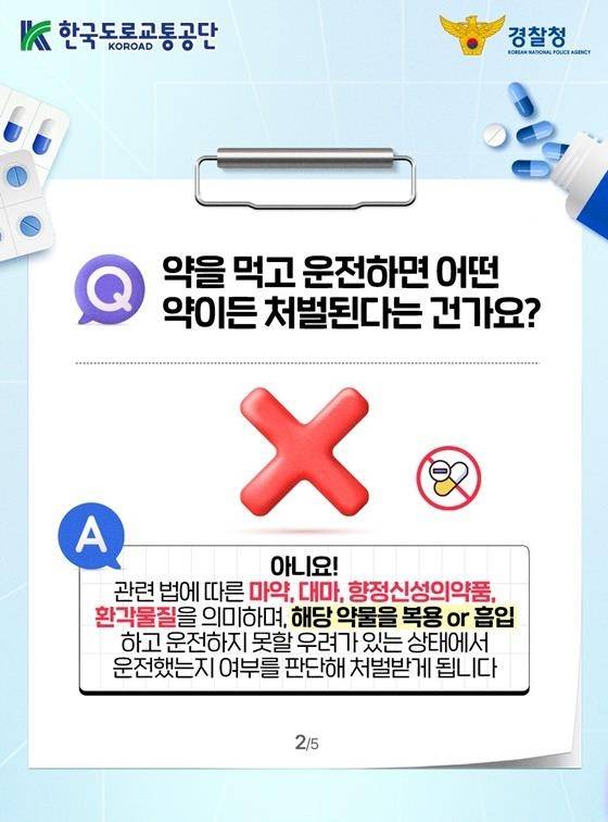 약물운전 안내 [대한민국 정책브리핑 홈페이지 갈무리. 재판매 및 DB 금지]