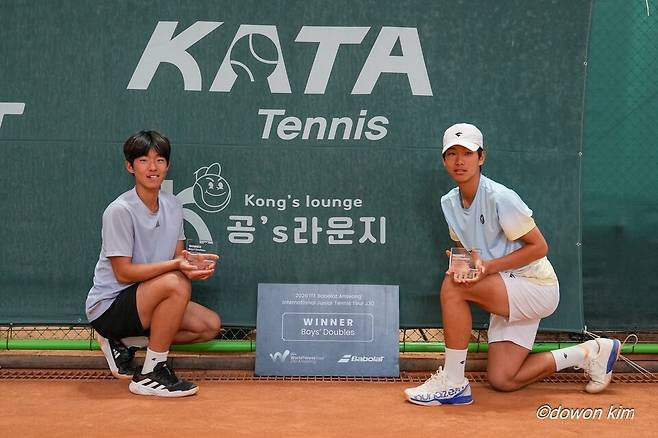 남자복식 우승 김시윤 이준혁 조.