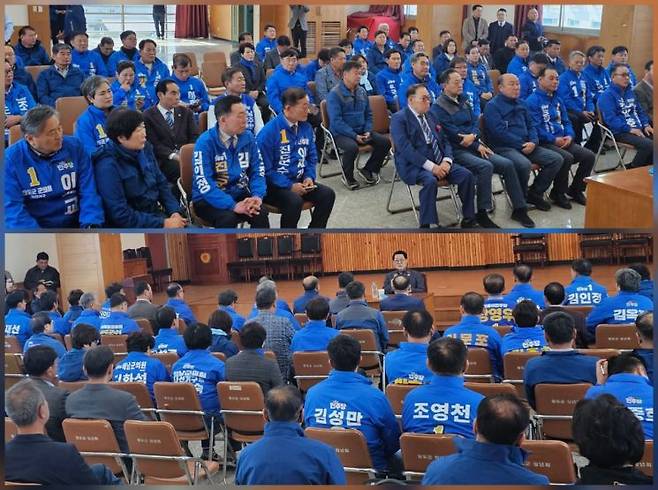 103번째 '금귀월래' 행보로 지역구를 방문한 박지원 의원이 최근 불거진 민형배 의원의 후원회장직 사임 건에 대해 직접 입장을 밝히고 있다. 이준경 기자