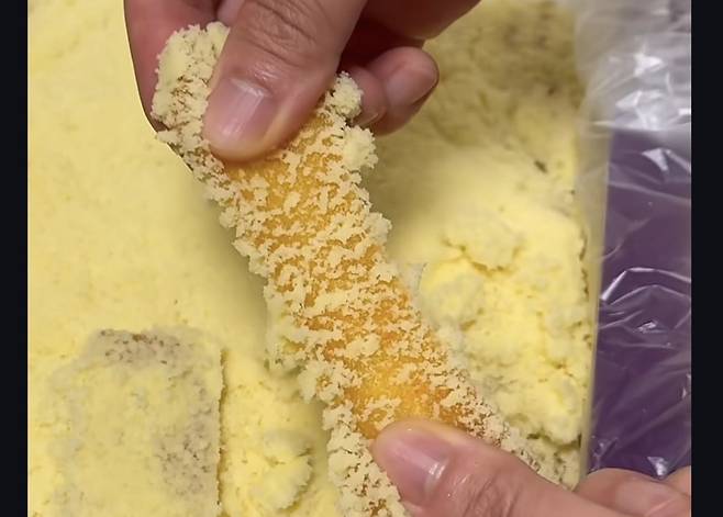 창억떡 호박인절미. 사진=인스타그램 계정 '테디집' 영상 갈무리