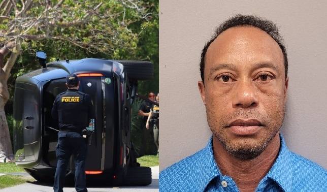 ‘골프 황제’ 타이거 우즈(50)가 음주 또는 약물 운전 혐의로 경찰에 체포됐다고 보석금을 내고 석방됐다고 당국이 28일(현지시간) 밝혔다. [WPTV, 연합뉴스]