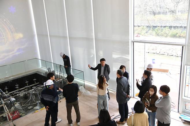 우이마루 조성 현장을 찾은 오승록 노원구청장