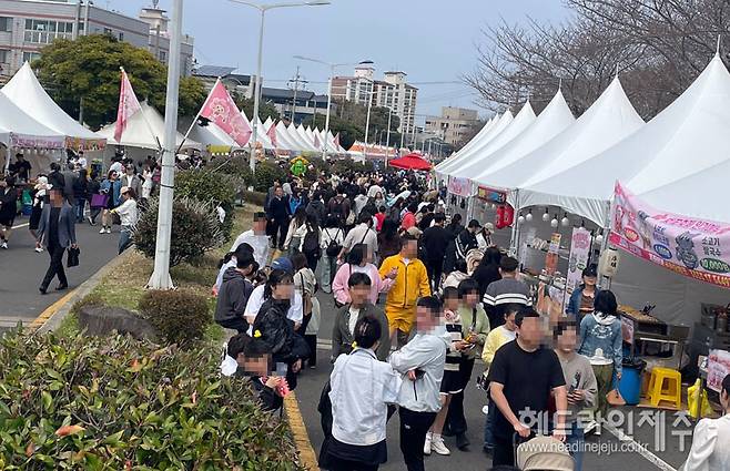 제19회 전농로 왕벚꽃축제 먹거리 장터.
