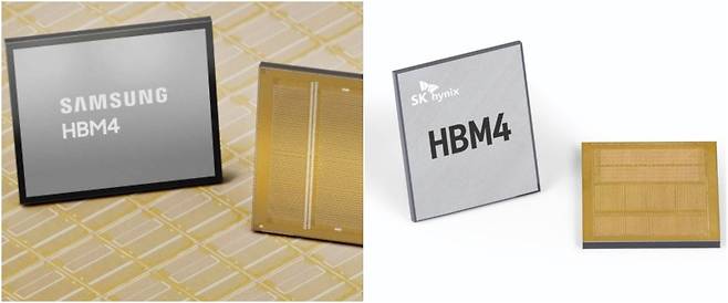 삼성전자 SK하이닉스 HBM4.[사진=각사]