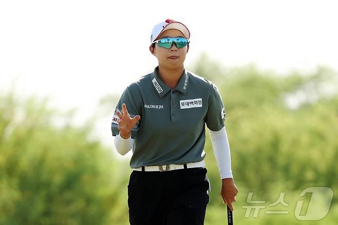 김효주가 29일(한국시간) LPGA투어 포드 챔피언십 3라운드에서 단독 선두에 올랐다. ⓒ AFP=뉴스1