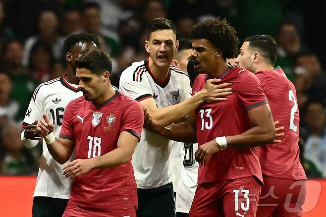 멕시코가 랭킹 상위 팀 포르투갈과 비겼다. ⓒ AFP=뉴스1