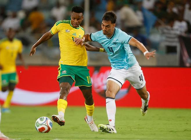 28일 남아공 더반에서 열린 남아공과 파나마의 친선경기. 로이터=연합뉴스