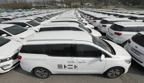 타다 차량들. 연합뉴스