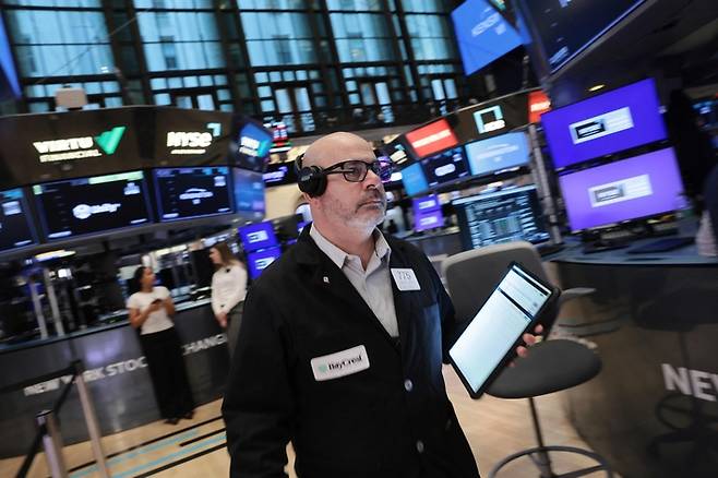 27일(현지시간) 뉴욕 주식거래소 모습. AFP연합뉴스