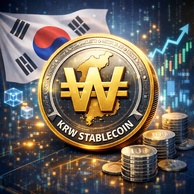 국내에서 원화 스테이블코인 제도화 논의가 멈춰 선 사이 해외에서는 이를 활용한 원·달러 파생상품이 먼저 등장하고 있다. [챗GPT를 이용해 제작함]