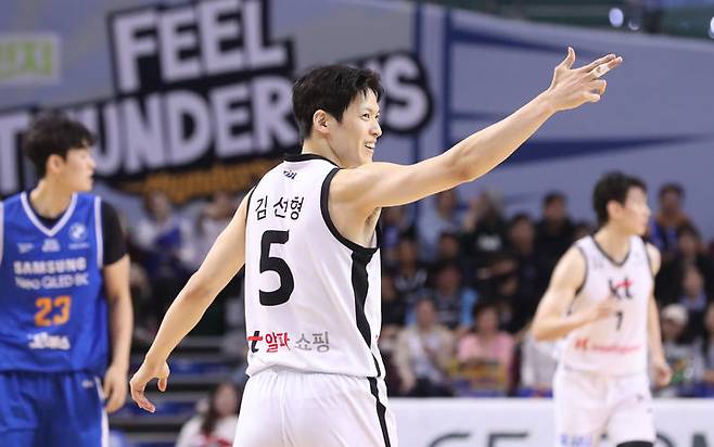 [서울=뉴시스] 프로농구 수원 KT의 김선형. (사진=KBL 제공) *재판매 및 DB 금지