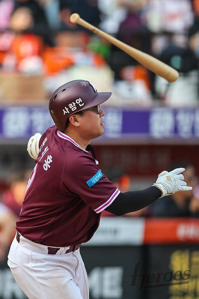 ▲ 안치홍 ⓒ키움 히어로즈