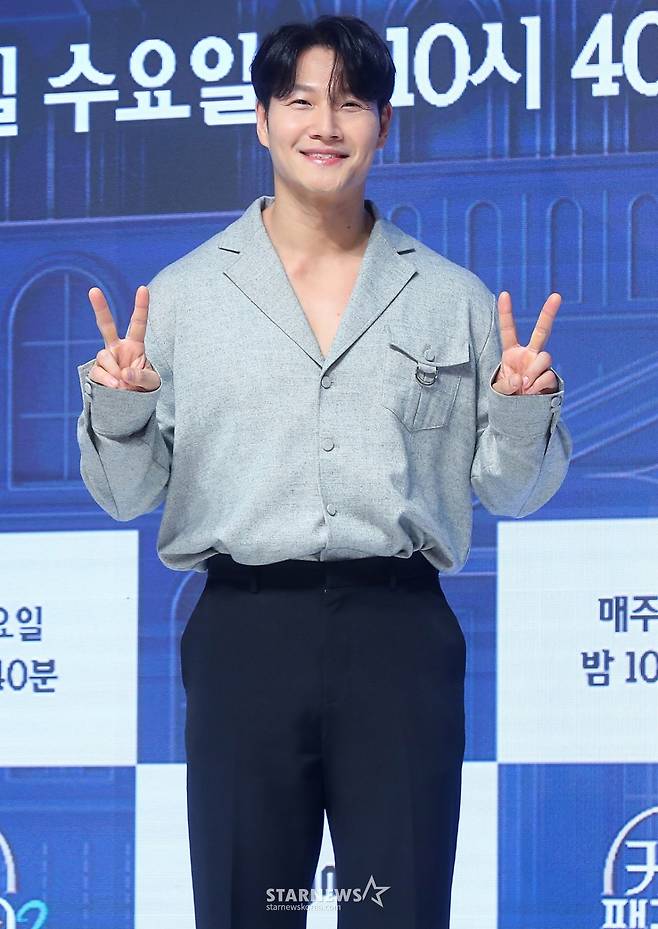 가수 김종국이 4일 오전 서울 강남구 논현동 엘리에나호텔에서 진행된 엠넷 예능 '커플팰리스2' 제작발표회에 참석해 포즈를 취하고 있다. 2025.02.04 /사진=김창현 chmt@