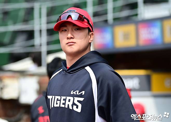 29일 오후 인천SSG랜더스필드에서 열리는 '2026 신한 SOL Bank KBO리그' KIA 타이거즈와 SSG 랜더스의 경기에 앞서 KIA 정해영이 훈련에 나서고 있다. 인천, 박지영 기자