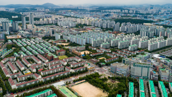 인천시 연수구 원도심 전경. <연수구 제공>