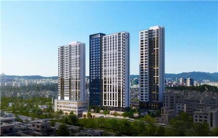 서울 서대문구 충정로1구역 공공재개발사업 투시도. 사진=두산건설 제공