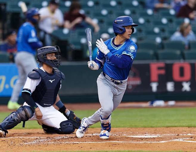 (다저스 산하 마이너리그 트리플 A에서 뛰고 있는 김혜성)