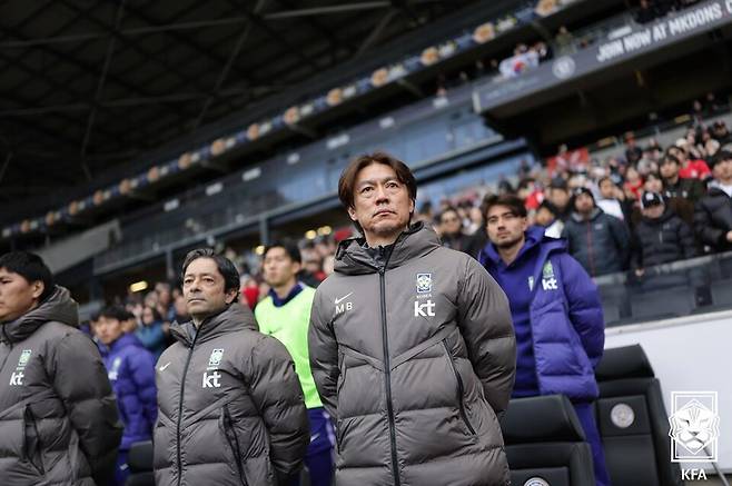 한국 축구 대표팀 홍명보 감독. /사진=대한축구협회