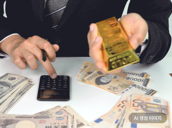골드바. AI생성이미지