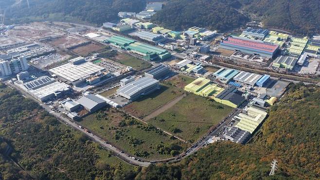 부산진해경제자유구역 미음 외국인투자지역 전경. 부산진해경제자유구역청 제공