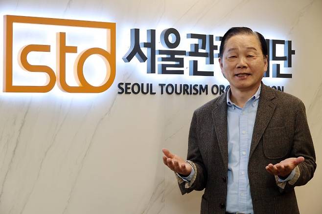 길기연 서울관광재단 대표는 지난 25일 인터뷰에서 '서울빛초롱축제'가 겨울을 대표하는 관광 콘텐츠로 자리 잡았다고 설명했다. 사진=서동일 기자