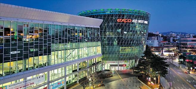 글로벌 스마트 베뉴로 진화하는 엑스코 전경. 엑스코 제공
