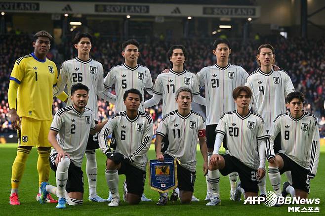 일본 축구 대표팀은 3월 29일 스코틀랜드 원정 평가전에서 1-0으로 이겼다. 사진=AFPBBNews=News1