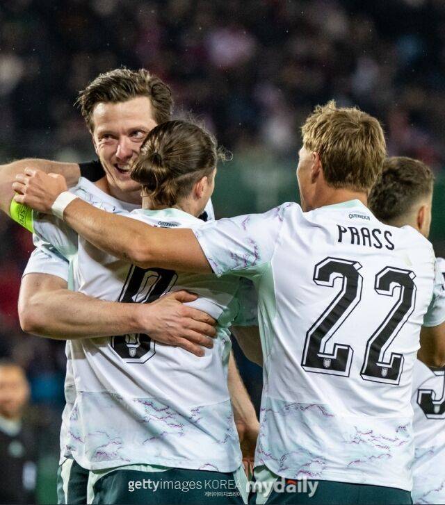 가나를 대파한 오스트리아 대표팀/게티이미지코리아