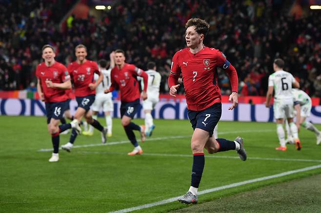 [프라하=AP/뉴시스] 체코 축구 국가대표 라디슬라프 크레이치. 2026.03.26.