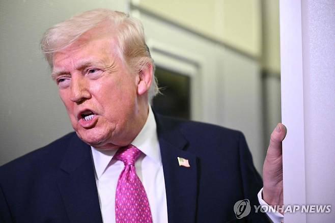 도널드 트럼프 미국 대통령 [AFP=연합뉴스. 재판매 및 DB 금지]