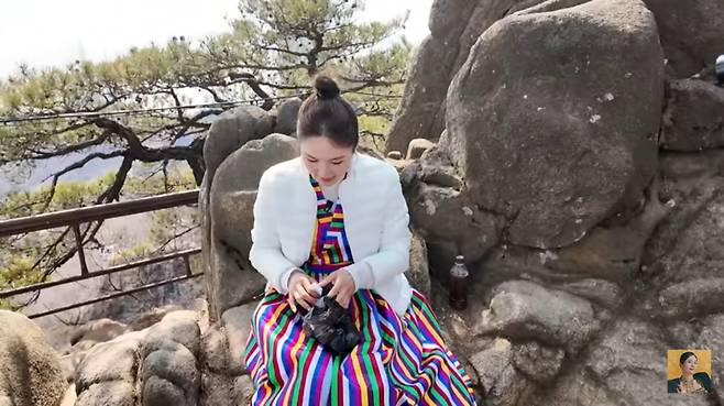 장영란이 관악삭을 등반했다. /사진=장영란 유튜브 채널 캡처